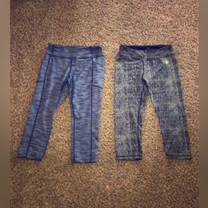 2 pair of athletic capris
